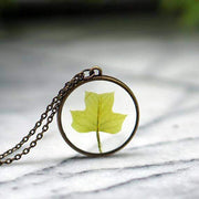 Tulip Tree Leaf Necklace