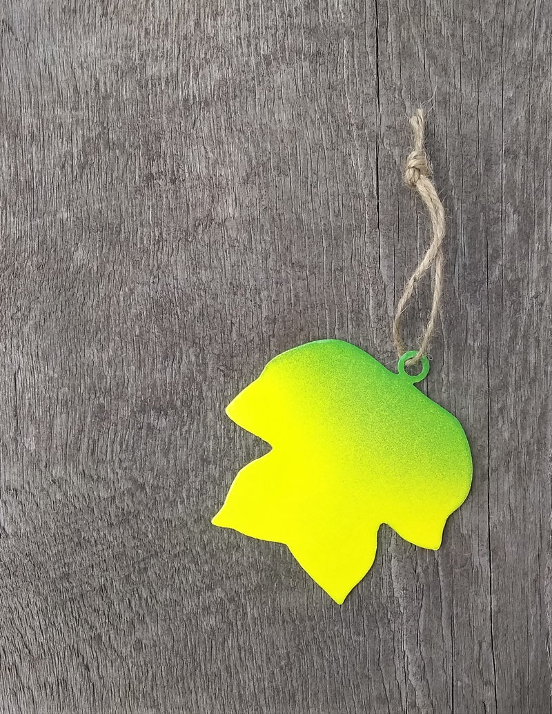 Tulip Tree Leaf Ornament - Fall Color