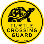 Turtle Crossing Guard Sticker