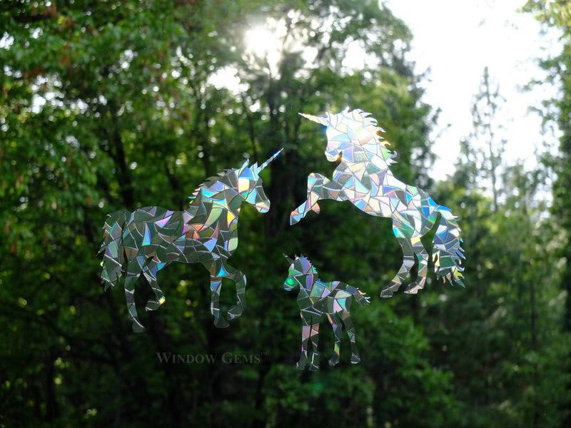 full set of Unicorn Window Clings