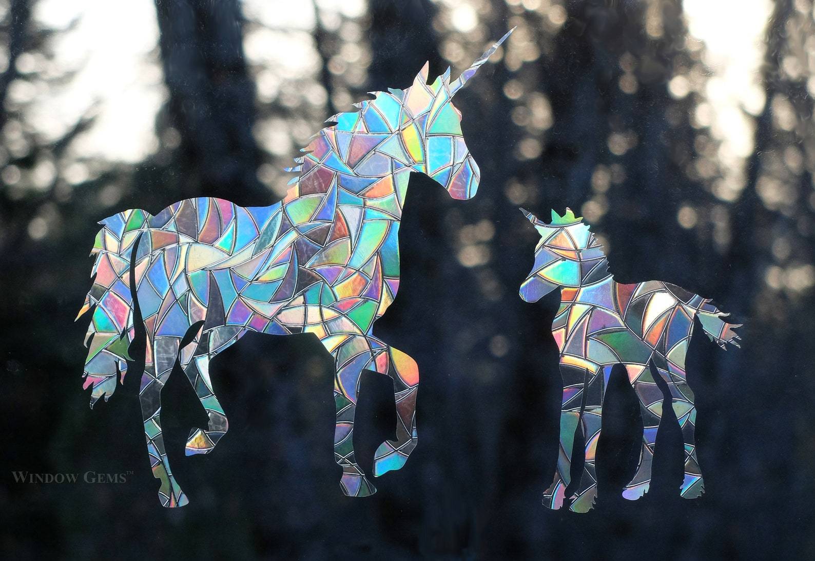 Unicorn Window Clings - Thumbnail 2