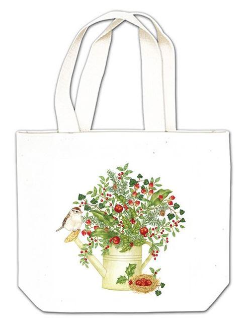 Holiday Water Can Bouquet Gift Tote