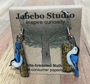 White-Breasted Nuthatch Earrings