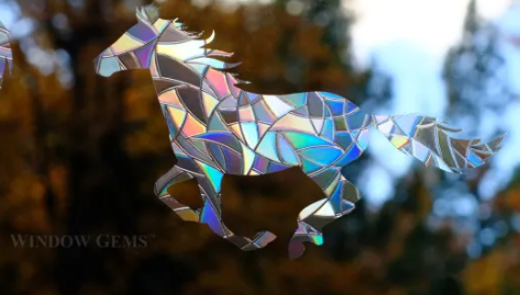 Wild Horses Window Cling - Thumbnail 2