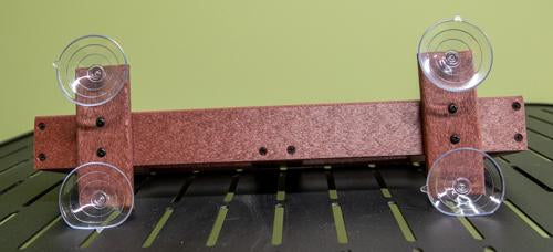 Small Window Mount Tray bird Feeder - cherry