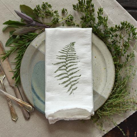 Wood Fern and Resurrection Fern Napkin Set