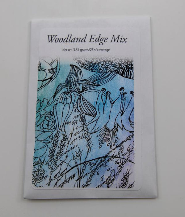 Woodland edge native seed mix packet