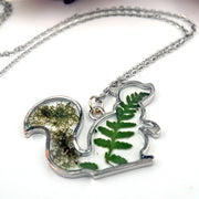 Woodland Squirrel Necklace - closeup