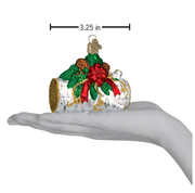 Yule Log Ornament size